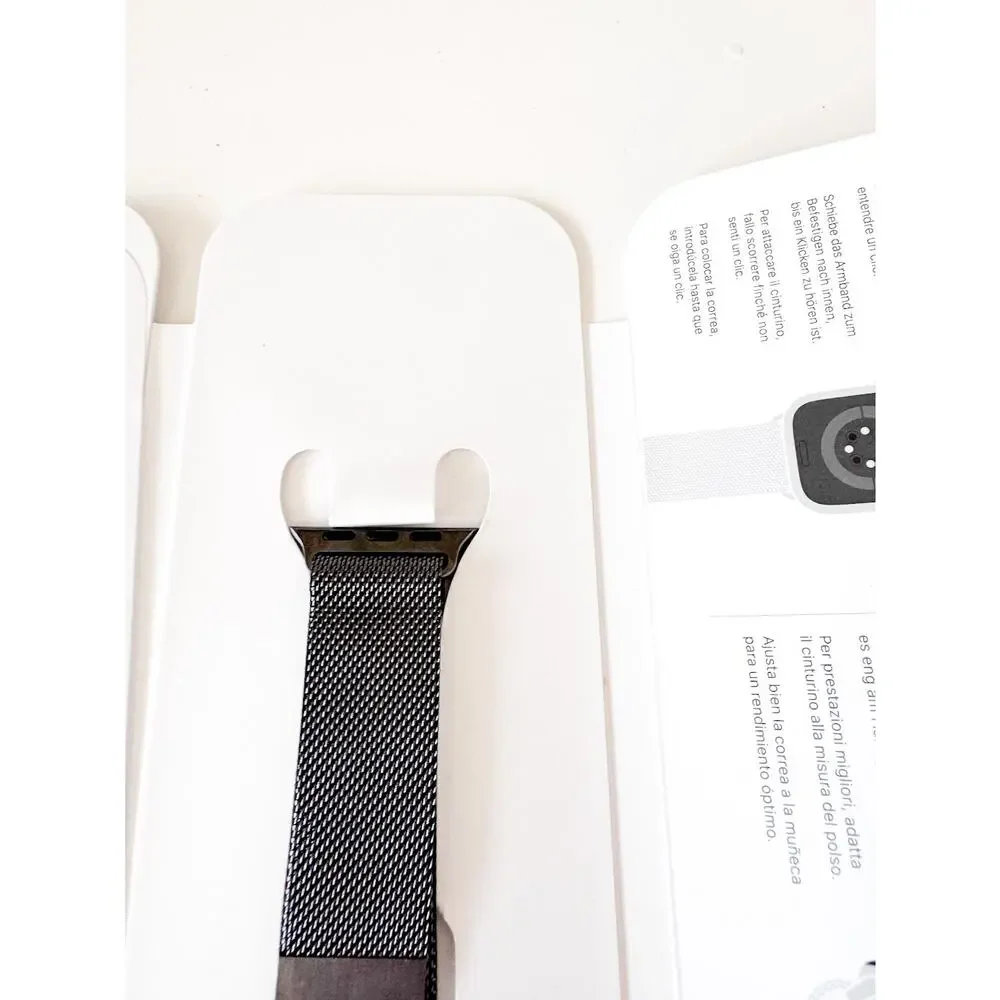 Apple Milanese Loop Watch Band in Space Grey Size 42 mm